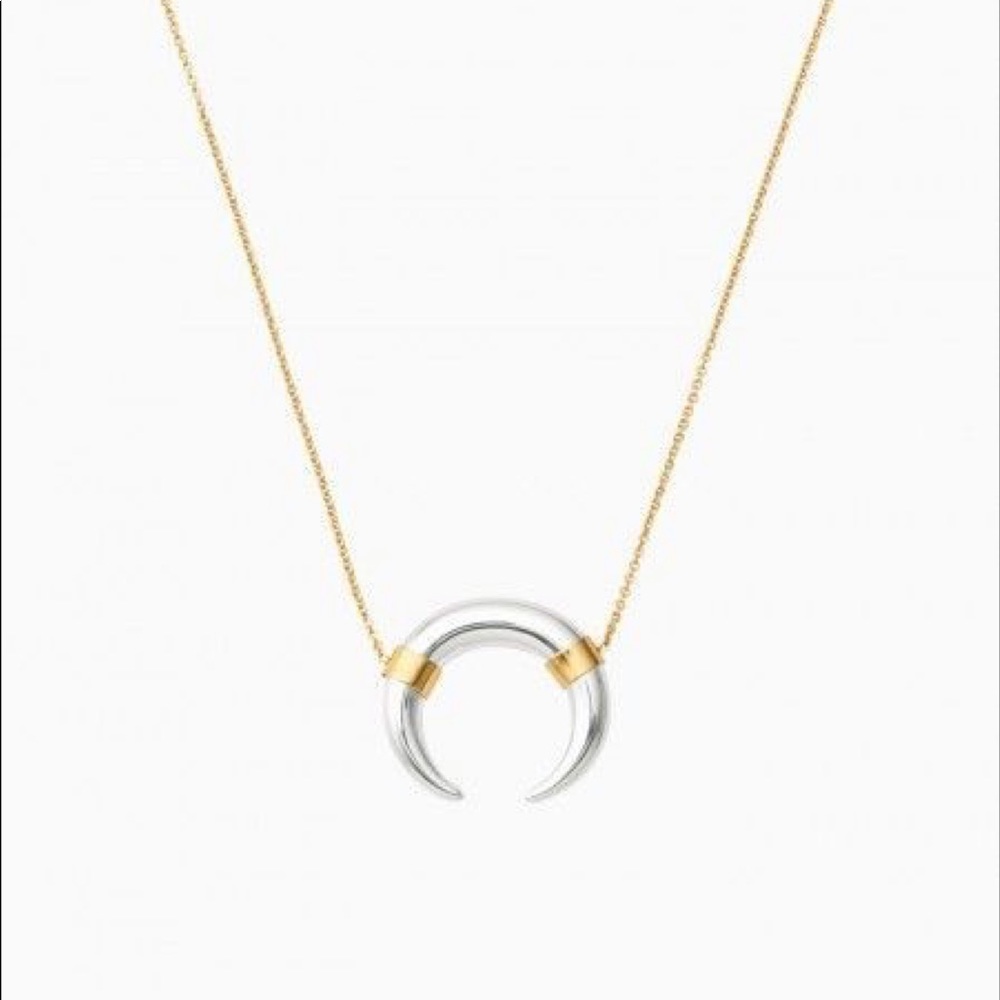 Stella & Dot Mixed metal luna necklace